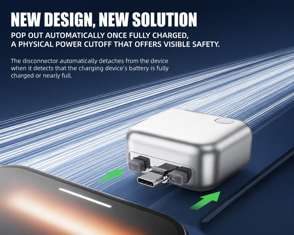 Smart Charger Adapter Auto Power Disconnector Guard Every Mobile